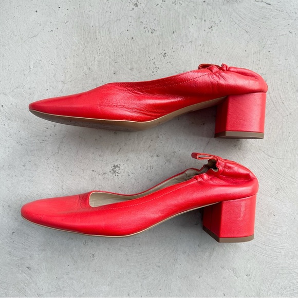 Everlane Shoes - Everlane Day Heel Red Sz 8